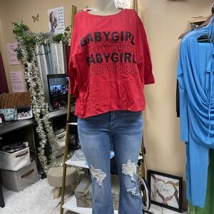 Red Babygirl Graphic T-Shirt